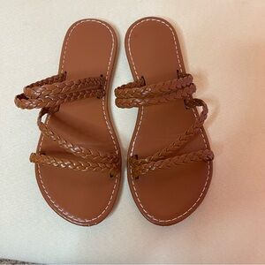Braided Tan Sandals
